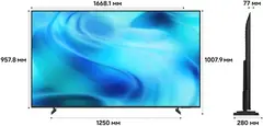 Телевизор LED Samsung 75" UE75U8000HUXPY черный/серый 4K Ultra HD 60Hz DVB-T2 DVB-C DVB-S2 USB WiFi Smart TV