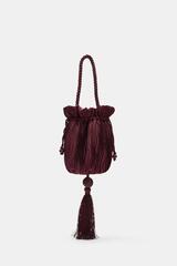 ZARA СУМКА-КИСЕТ С БАХРОМОЙ — ZW COLLECTION, ЛИЛОВЫЙ
