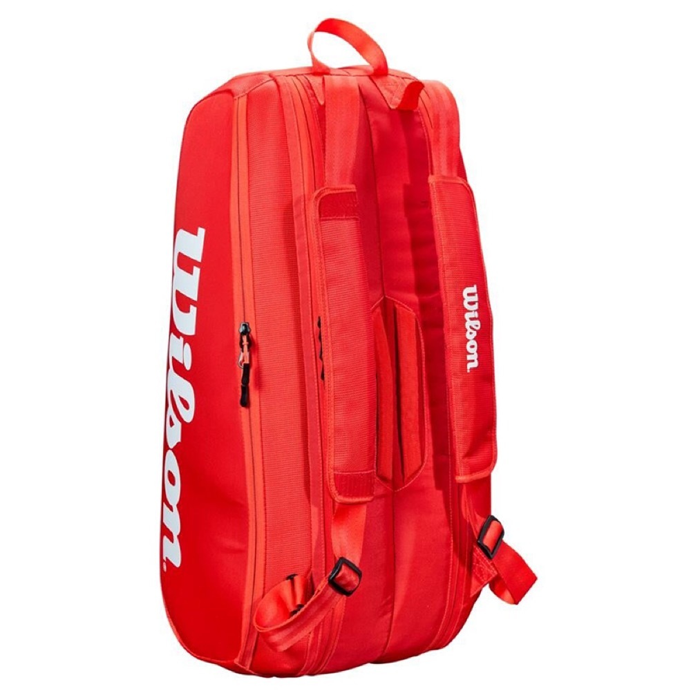 Теннисная сумка Wilson SUPER TOUR RED (6 ракеток)