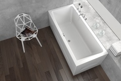 Ванна акриловая прямоугольная Kolpa San ELEKTRA 190x90, BASIS в комплекте с каркасом и сифоном