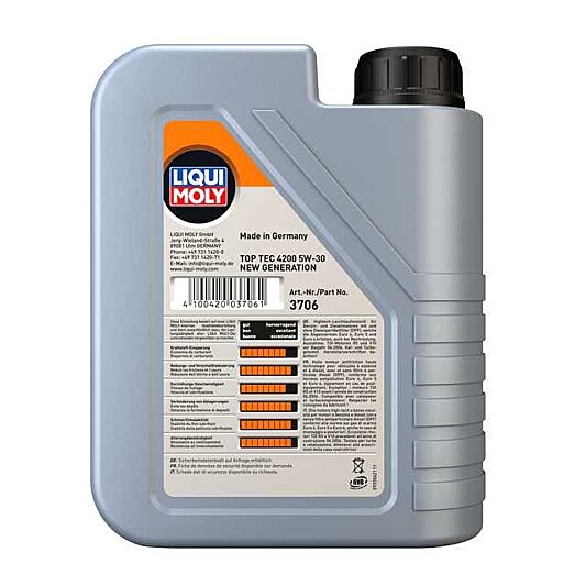 Моторное масло Liqui Moly Top Tec 4200 5W30 hc-синтетическое 1л