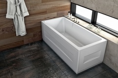 Ванна акриловая прямоугольная Kolpa San ELEKTRA 190x90, BASIS в комплекте с каркасом и сифоном