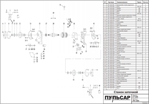 Шайба ПУЛЬСАР CT200 (791-363-012)