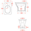 ArtCeram Civitas CIB002 34 00 Биде напольное, цвет: серый