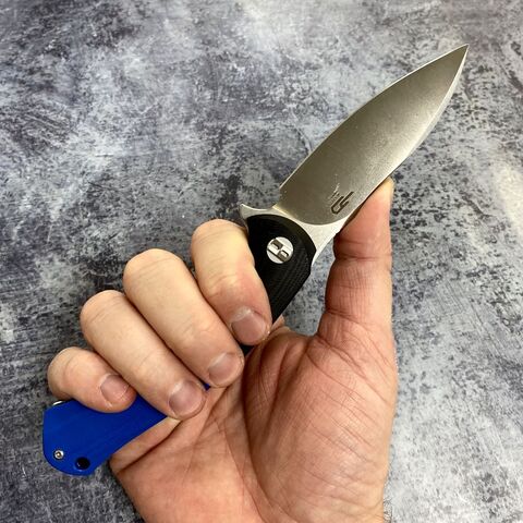 Складной нож Bestech BG32B Penguin, черно-голубая ручка