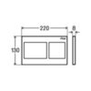 Viega Prevista Visign for style 21 773250 Панель смыва для унитазов, пластик альп белый, модель 8611.1