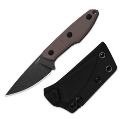 Фото Туристический нож Kizer Splinter, сталь AEB-L, рукоять G10, коричневый/черный