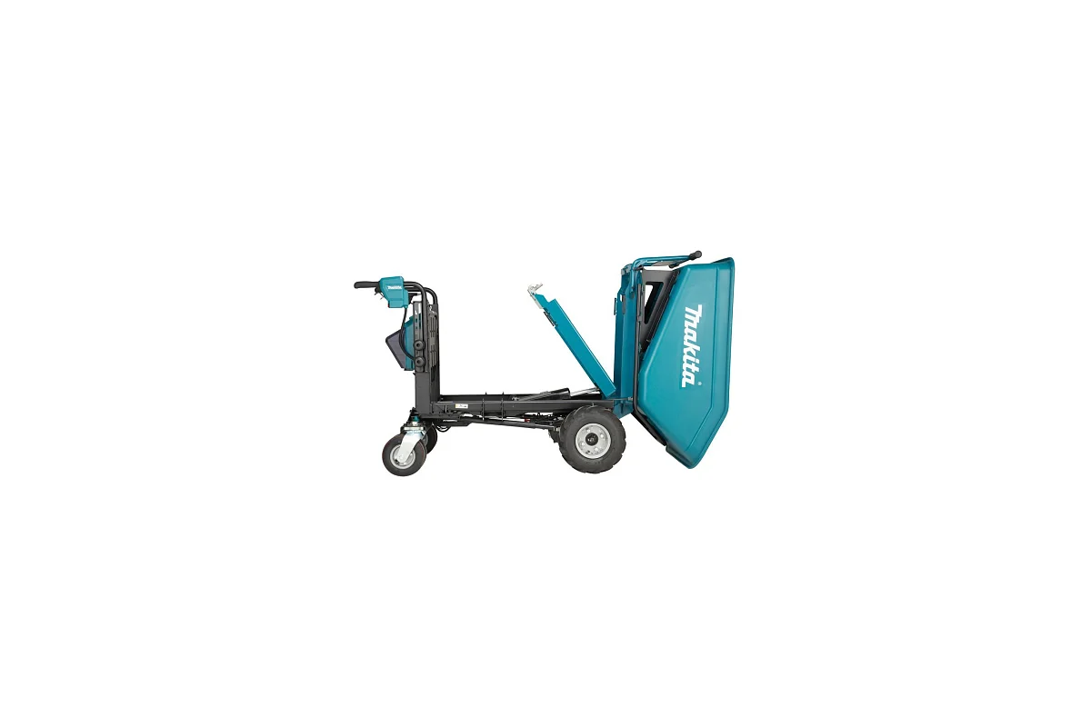 Тележка аккумуляторная Makita LXT BL 36В, нагрузка до 300кг, подъем до 12%, скорость 0-5км/ч, назад 0-1км/ч DCU602Z