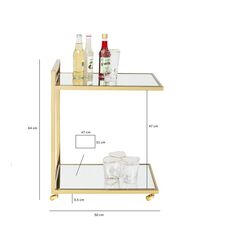 Сервировочный стол Classy Gold