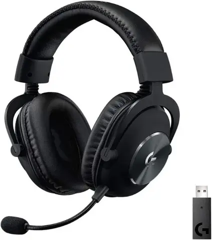 Гарнитура игровая беспроводная  Logitech G Pro X Wireless черный (981-000908)