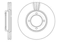 Диск тормозной вентилируемый G-brake  GR-02124