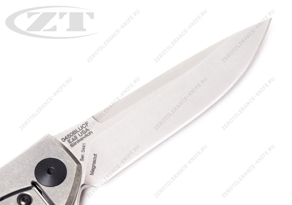 Нож Zero Tolerance 0450BLUCF Magnacut Sinkevich - фотография 