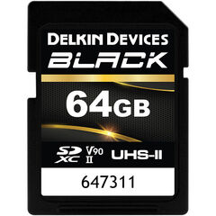 Карта памяти Wise 64GB BLACK UHS-II SDXC V90 300 / 260 MB/s