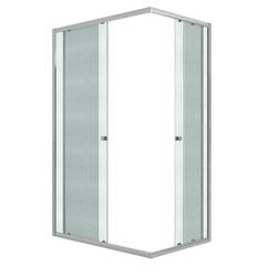 Душевое ограждение Niagara Eco (110х80х190) прямоугольник, хром, стекло матовое