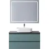 BelBagno KRAFT-1000-2C-SO-AO База под раковину подвесная с фрезерованными ручками по всей длине фасада с двумя выкатн. ящ., Голубой Мат.,1000x455x500