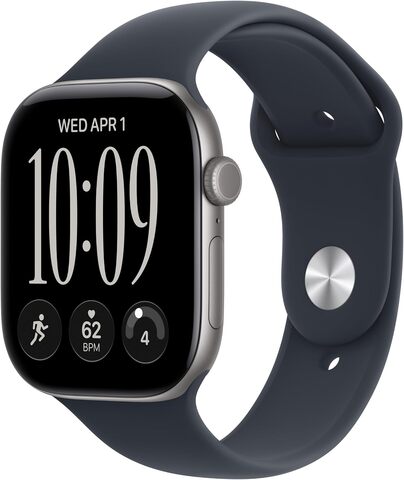 Умные часы Apple Watch Series 12 46 мм Space Gray Aluminum Case with Sport Band (S/M) Синий | Blue