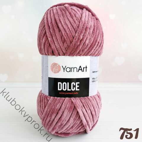 YARNART DOLCE 751, Сухая роза