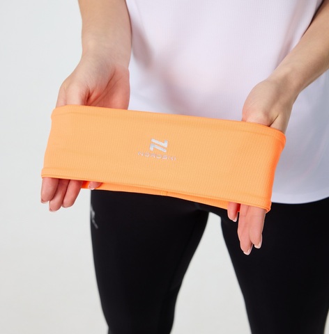 Повязка на голову беговая Nordski Run neon orange