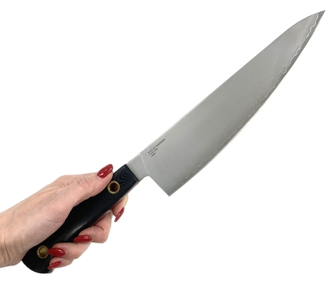 Кухонный нож Шеф TuoTown XIUCAI 21.5 см, сталь Laminated VG-10, Aus-8, рукоять G10, арт.129001