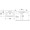 Duravit 2nd floor 491700000 Раковина подвесная 70х46 см