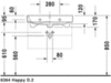 Duravit Happy D.2 2318650060 Раковина мебельная