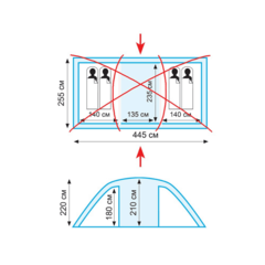 Кемпинговая палатка Tramp Eagle 4 (V2) TRT-86