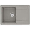 Lemark Imandra 9910027 Кухонная мойка 760 врезная прямоугольная с крылом из кварцгранита цвет: Грей
