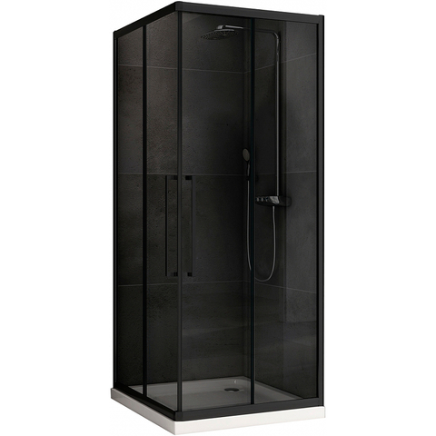 Abber Schwarzer Diamant AG02090BDTH Душевой уголок, 90x90x195, цвет: чёрный
