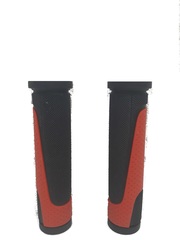 Грипсы MTB XH-G56B 125mm,  резина,черно\красные