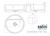 Salini Armonia 130116GF Раковина без донного клапана