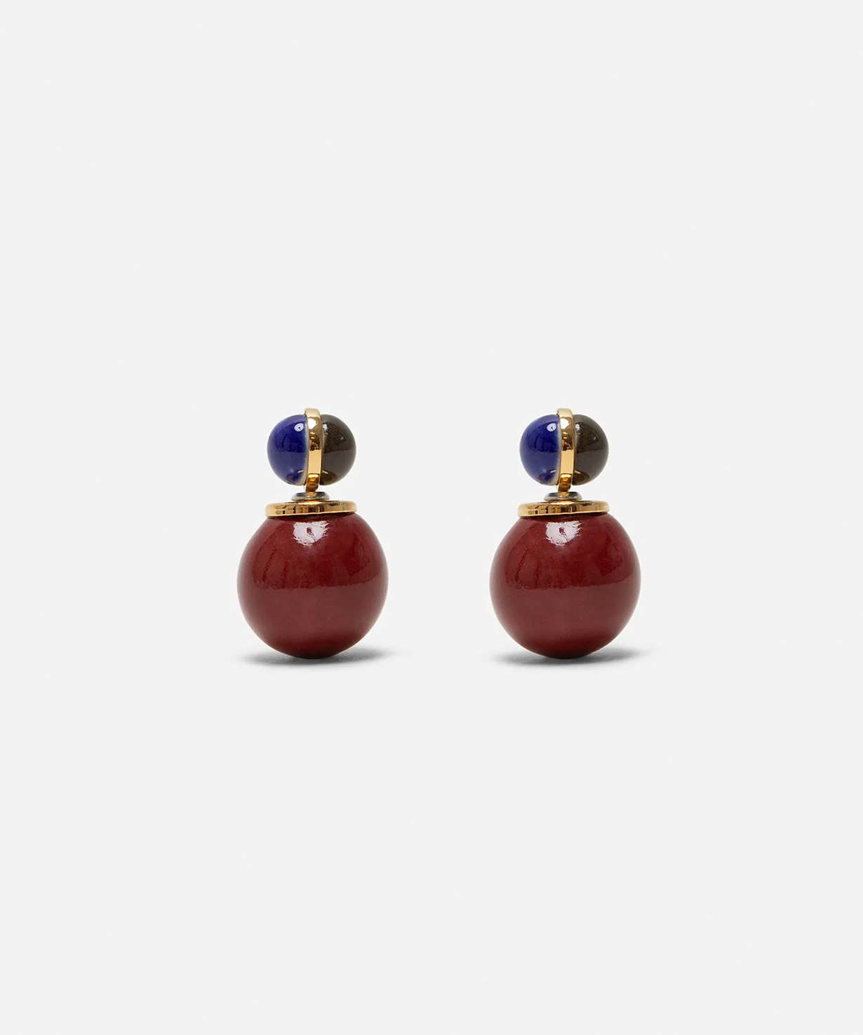 Серьги DOBLE BALLOON BURGUNDY