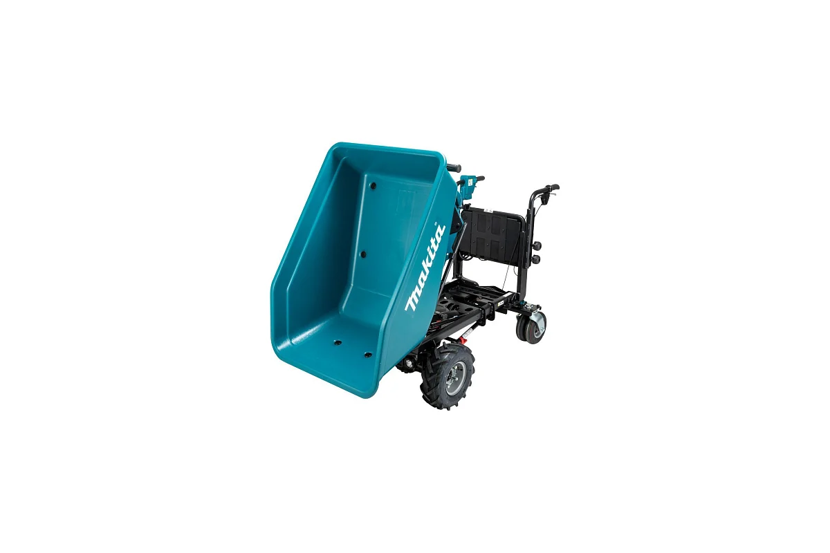 Тележка аккумуляторная Makita LXT BL 36В, нагрузка до 300кг, подъем до 12%, скорость 0-5км/ч, назад 0-1км/ч DCU602Z