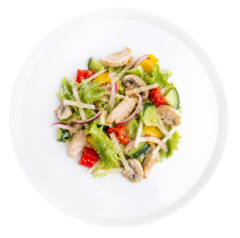 Салат овощной «Фреш с курицей»