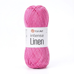 Пряжа YarnArt Intense Linen, Ярко-розовый