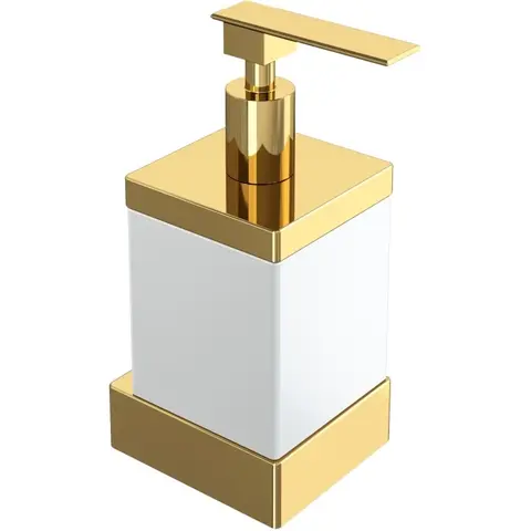 Boheme 10727-G Диспенсер настенный Qubic Gold