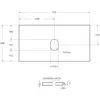 BelBagno KEP-90-CEM-W0 Столешница из керамогранита без отверстия под смеситель 916x468 Cemento