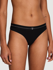 STRETCH COTTON ЛОГО ТРУСИКИ ТАНГА