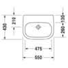 Duravit D-Code 23115500702 Раковина медицинская