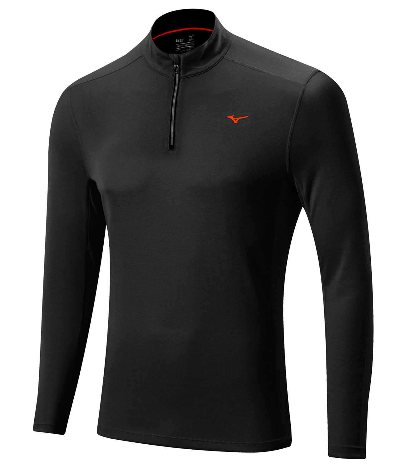 Беговая рубашка Mizuno WarmaLite 1/2 Zip LS Tee мужская