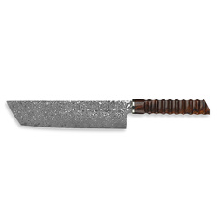 Фото Нож кухонный Xin Cutlery Nakiri XC129 206мм, сталь VG-10/дамаск, рукоять кап клена