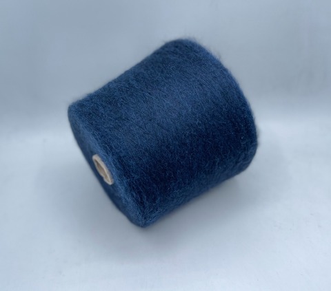 Filitaly Lab(пр.Италия),art.Callao Brushed ,1500м/100гр,55% бэби альпака, 10% меринос, 35% полиамид, цвет-Темно-синий,неоднотонный. арт-32546