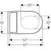 Geberit AquaClean 146.294.FW.1 Подвесной унитаз-биде Tuma Comfort