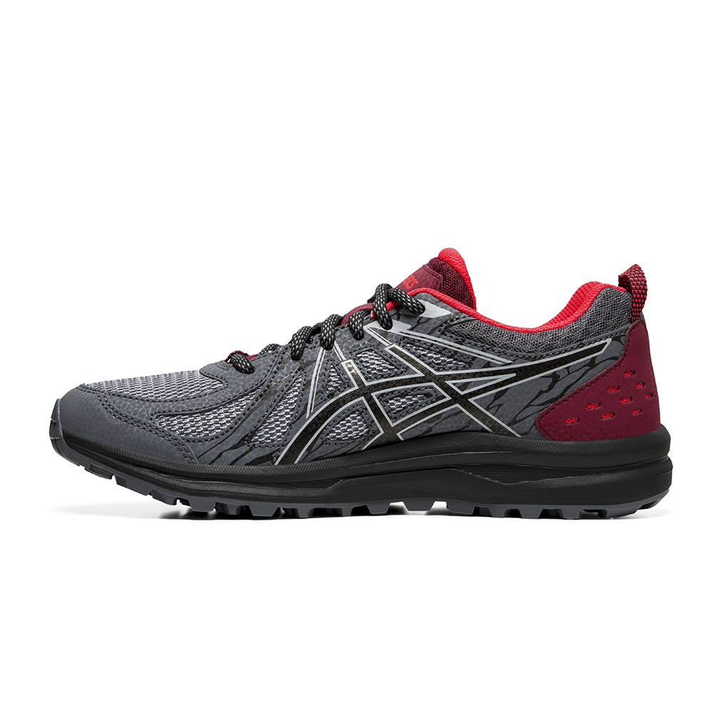 Asics Frequent Trail кроссовки-внедорожники для бега женские серые-красные - 5