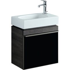 Geberit Citterio 500.555.JJ.1 Тумба для раковины 44x55.4x31.6см, черный / глянцевое стекло, темный дуб / меламин, структура дерева фото