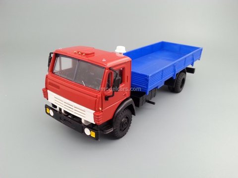 KAMAZ-4325 flatbed truck red-blue Elecon 1:43