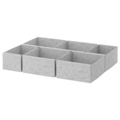 Набор органайзеров IKEA KOMPLEMENT (КОМПЛЕМЕНТ), Светло-серый, 65x54 см, 6 шт