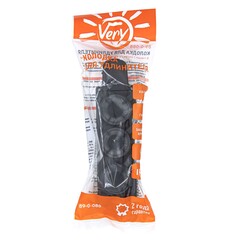 Колодка каучук, 3 розетки, с крышками, с/з, 16А, IP44, черная  (Very) 89-0-088