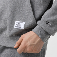 Толстовка Alpha Industries Essential Hoodie Medium Charcoal Heather (Серая)