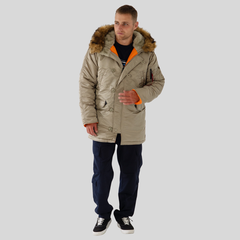 Парка Alpha Industries N-3B Slim Fit Dark Khaki (Светло - зеленая)