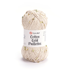 Пряжа YarnArt Cotton Gold Paillettes